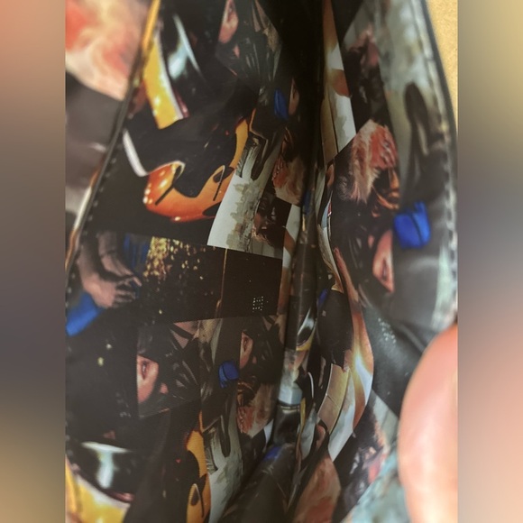 VTG 90s Bebe Signature Clutch Purse Handbag Black Gold Tone Two Compartments. - Picture 9 of 12